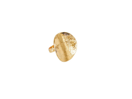 Round Plate Ring Gold