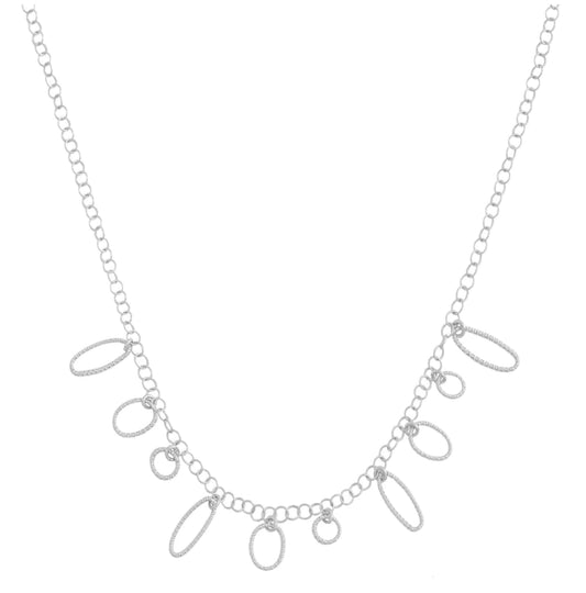 Round Motif Necklace Silver