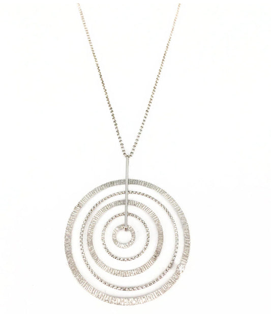 Swirl Necklace Silver