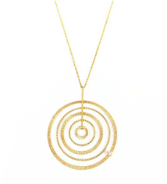 Swirl Necklace Gold