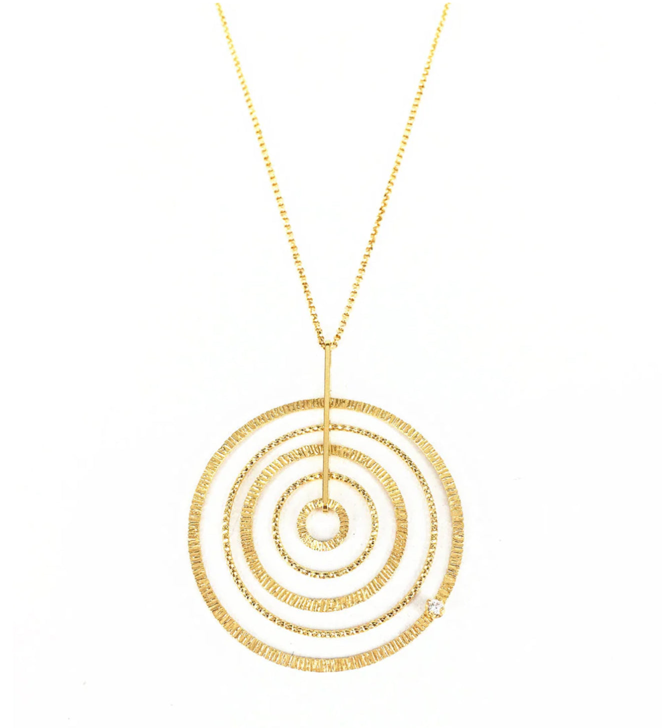 Swirl Necklace Gold