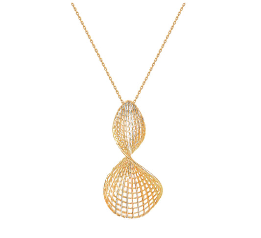 Curved Necklace Gold