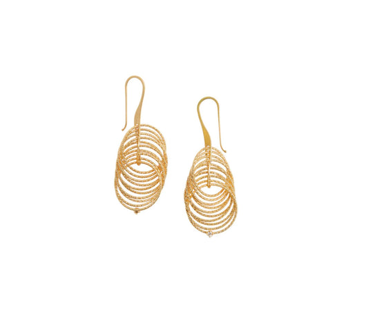 Circles Bijou Earrings Gold