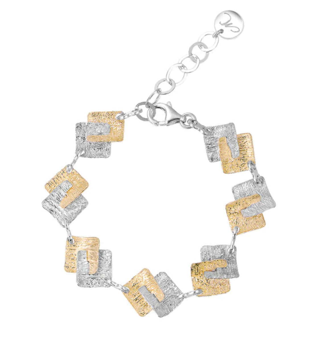 Bicolor Squares Bracelet