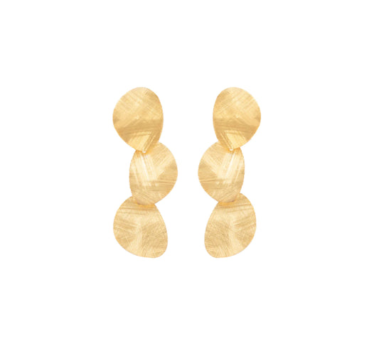Plates Earrings Gold