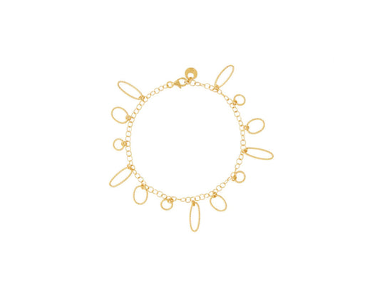 Circles Chain Bracelet Gold