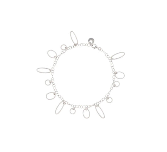Circles Chain Bracelet Silver
