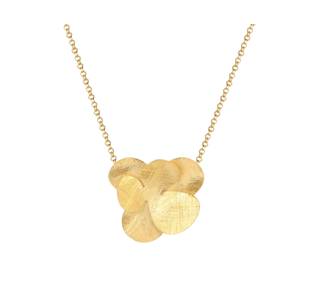 Flower Necklace Gold