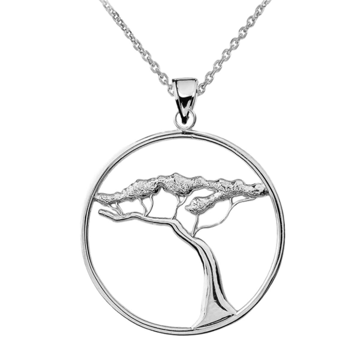 Sterling Silver Japanese Bonsai Pendant