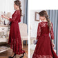 Short-sleeve/seven-sleeve lace dress