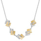Square Plates Necklace Baicolor