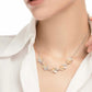 Square Plates Necklace Baicolor