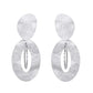 Circle Plates Earrings Silver