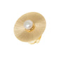 Pearl & Gold Round Ring