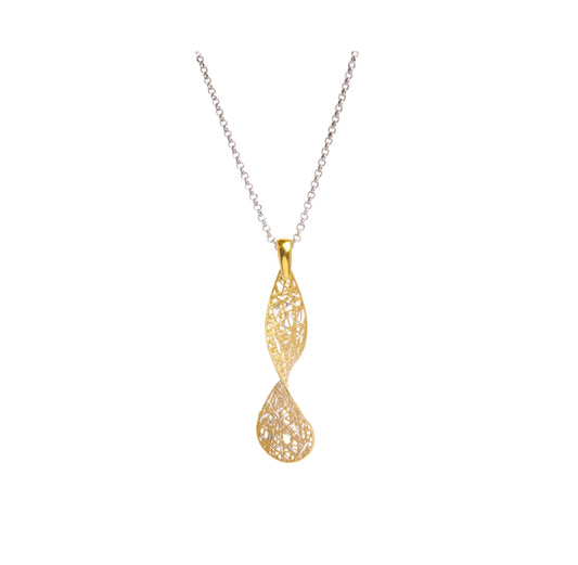 Curved Necklace Gold