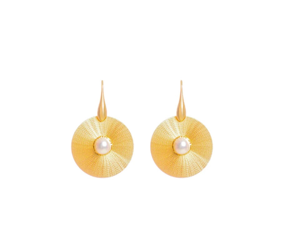 Pearl Earrings Gold