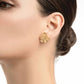 Flower Earrings  Gold