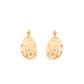Round Motif Earrings Gold