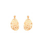 Round Motif Earrings Gold