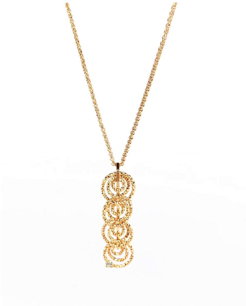 Swirl Bijou Necklace Gold