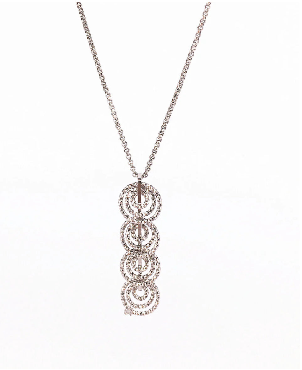 Swirl Bijou Necklace Silver