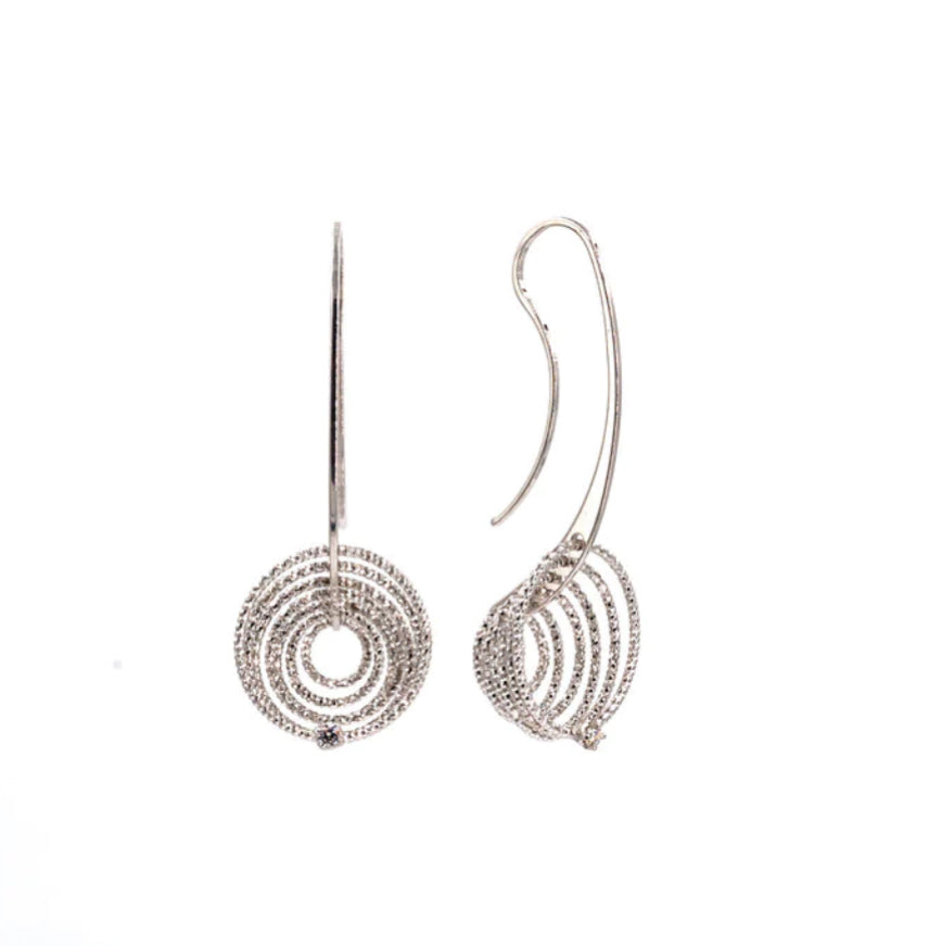 Swirl Earrings Silver