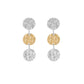 Rounds Earrings Silver＆Gold