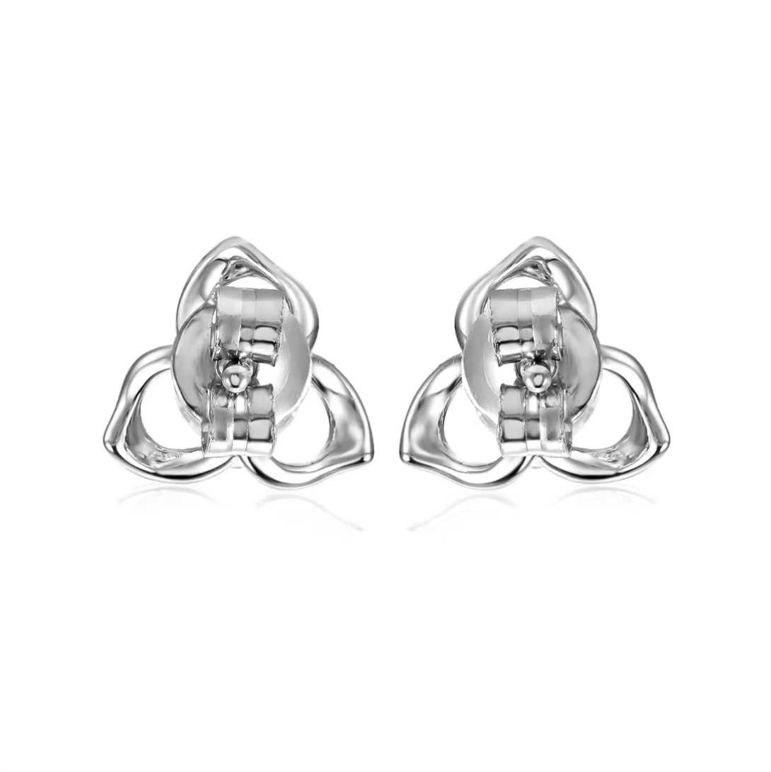 Trefoil motif earrings