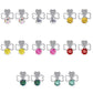 Choice of colors Four-leaf clover earrings