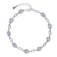 Moissanite Chain Bracelet in Choice of Colors