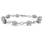 Moissanite Chain Bracelet in Choice of Colors