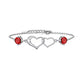 Heart motif bracelet in a variety of colors