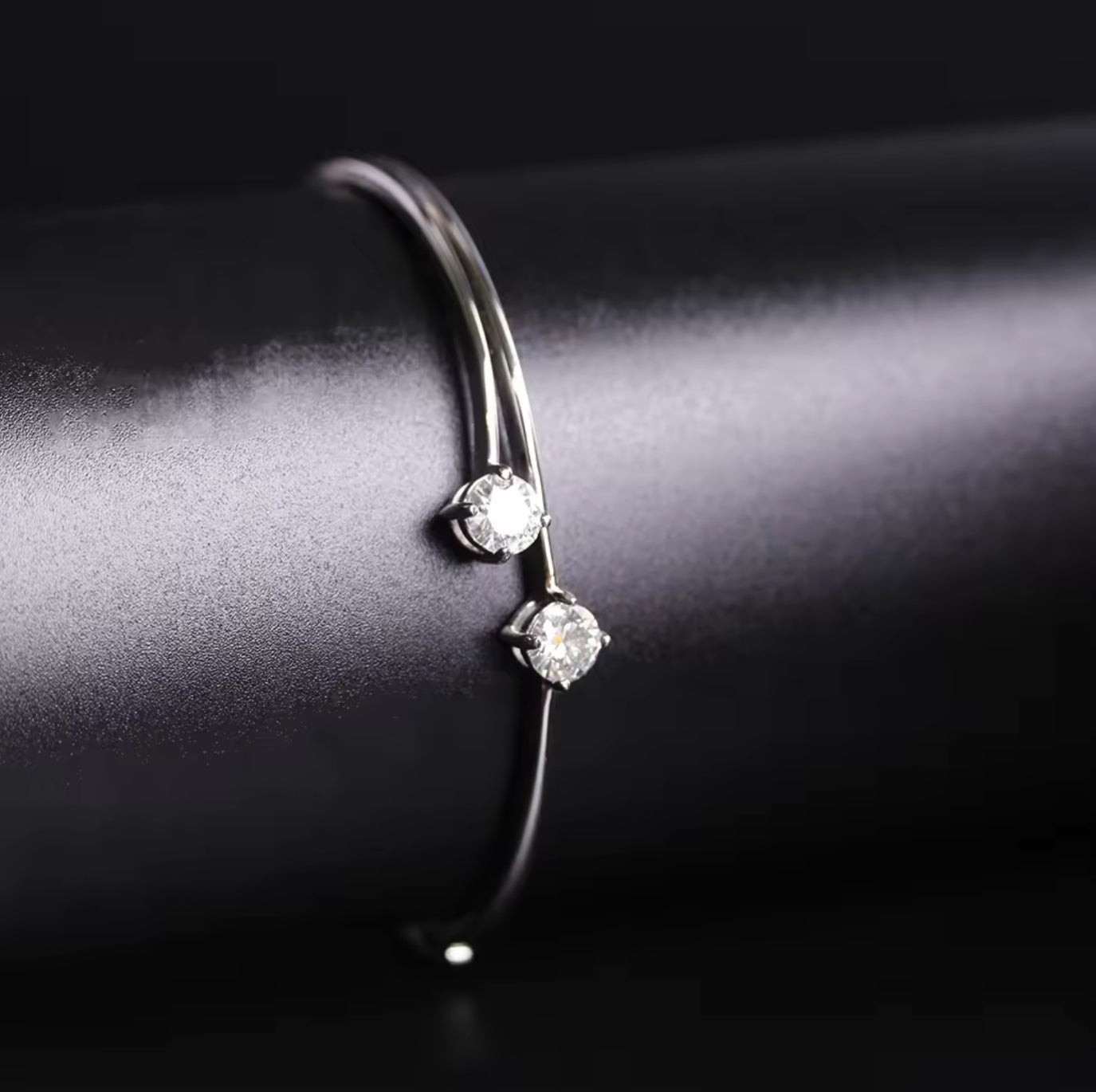 double stone bangle