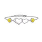 Heart motif bracelet in a variety of colors