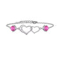 Heart motif bracelet in a variety of colors