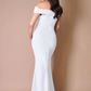 White off-the-shoulder long dress