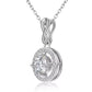 Infinity round motif necklace