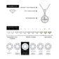 Infinity round motif necklace