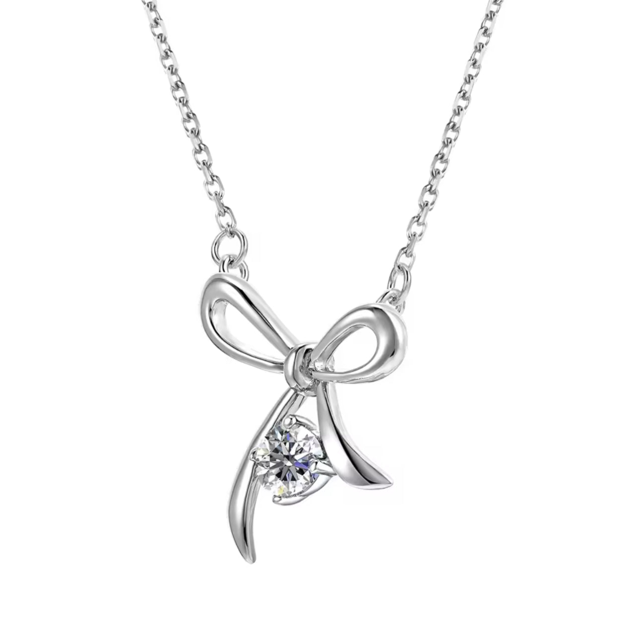 Ribbon motif necklace