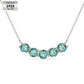 Five-row stone necklace