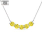 Five-row stone necklace