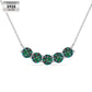 Five-row stone necklace