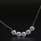 Five-row stone necklace