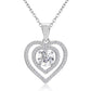 Heart motif necklace