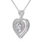 Heart motif necklace