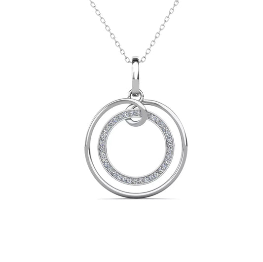 double circle necklace