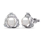 infinity pearl earrings