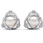 infinity pearl earrings
