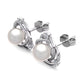 infinity pearl earrings