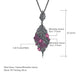 Rhodolite Garnet Leaf Necklace